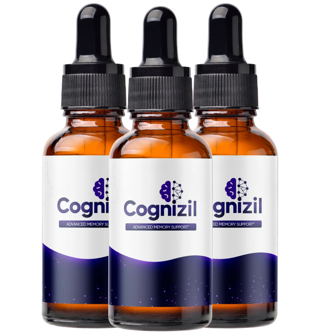 Cognizil liquid memory support formula three bottle pack
